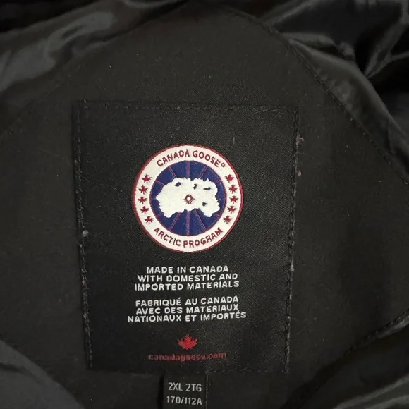 Canada Goose Black Puffer Vest for Women with box 2XL EUC - Picture 4 of 9